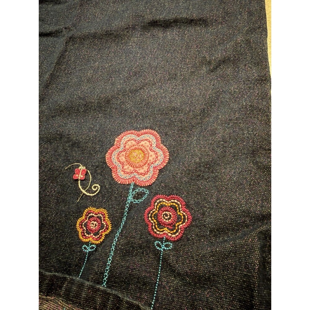 Vintage Disney Denim Dress Girls Toddler Size 6 Its A Small World After All - Picture 6 of 8